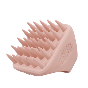 Cepillo de silicona al por mayor para desenredar el cabello, peine masajeador de cuero cabelludo de marca privada, cepillo para champú. - Product Image 1
