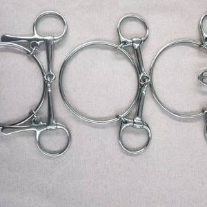 Bocado de Anillo Suelto de Alta Calidad, Plateado y Dorado, de Acero Inoxidable de Una Sola Articulación con 6 Mordedores Adicionales, Ideal para Montar a Caballo - Product Image 6