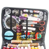 Ensemble de couture portable en cuir de 229 pièces, grand format, avec boîte, pour couture à la main, cadeaux d'anniversaire pour femmes, vente en gros