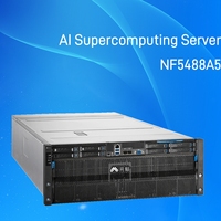 Serveur en rack Inspur NF5488A5 4U EPYC 8-GPU NVLink, virtualisation d'entreprise, stable, fiable, mise en réseau intelligente