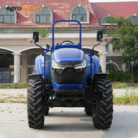 Tracteur agricole chinois 4x4 multifonction certifié CE, 80 CV, QLN, avec roues, longue durée de vie et roulements.