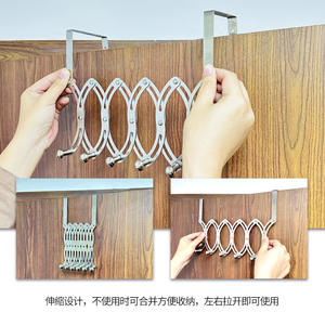 Crochets géométriques en acier inoxydable sans perçage, capacité de charge 1-3 kg, pour salle de bain, cuisine, chambre, porte, design multi-crochets B222-181031 - Product Image 3