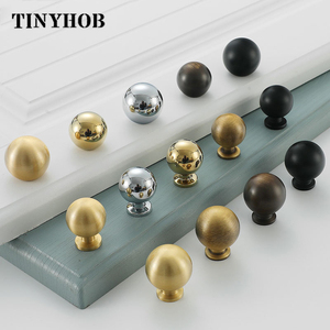 Customization Nordic Simple Brass Ball Single Hole <strong>Knob</strong> Small <strong>Knob</strong> <strong>for</strong> <strong>Dresser</strong> Drawer Round <strong>Knob</strong> DC-1331 - Product Image 5