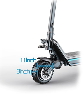 Scooter <span class=keywords><strong>El</strong></span>éctrico Plegable JLM E6-S de 3200W con Doble Motor para Adultos, 80km/h de Alta Velocidad, 11 Pulgadas Todoterreno, Freno Hidráulico - Product Image 5