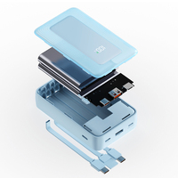 HUGEEL — Banques d’alimentation de grande capacité 10 000 mAh, vente en gros d’usine; banque d’alimentation 20 000mAh avec câble, recharge rapide PD 20 W, pour téléphone et tablette