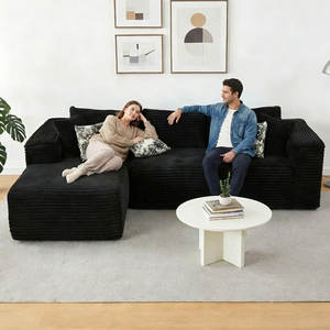 Ensemble de canapés modulaires sans os, style moderne et luxueux, <span class=keywords><strong>canapé</strong></span>-<span class=keywords><strong>lit</strong></span> nuage, en forme de L, convertible, meubles de salon - Product Image 3