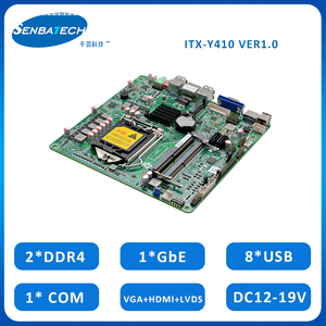 Placa base con profesor Socket LGA 1200 Dual HD DDR4 Max 128GB SATA3.0 M.2 SSD H410 Chipset placa madre Oem - Product Image 2