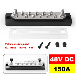 CNSPEED Bloc de bornes de busbar 10 voies 48V 150A pour usage intensif en camping-car, yacht et motorhome - Product Image 3