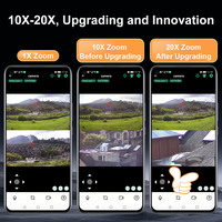 Cámara de Vigilancia LS VISION HD 20X con Doble Lente, WIFI, 4G, Energía Solar, Inalámbrica, para Exteriores, con Tarjeta SIM, CCTV, Cámara de Red