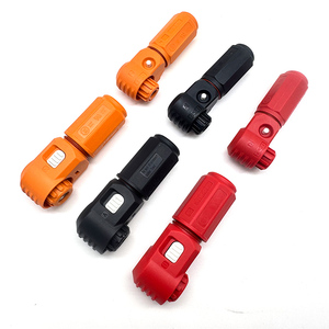 Surlok IP67 Plástico de alta corriente 8mm Terminal 200A Naranja Enchufe derecho Conector de batería para cable de 50mm2 - Product Image 3