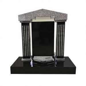 Lápida Conmemorativa de Granito Natural Pulido con Diseño Americano Tradicional para Cementerio - Product Image 6