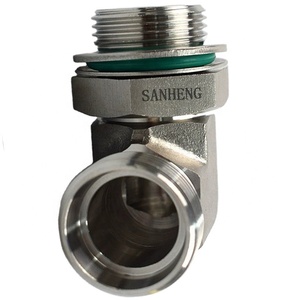 Extremos de perno ajustables de rosca macho BSP de alta calidad y duraderos Tipo de <span class=keywords><strong>mordida</strong></span> 90 Codo Unión hidráulica Conector de tubo Accesorio de tubería - Product Image 5