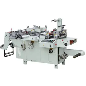 Auto Adhesive Market Label Flatbed Die Cutting Machine with Flat Bed Screen Safeguard Printed Label Punching Press Cut