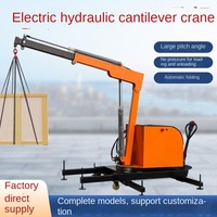 Nouvelle Offre Spéciale : Mini Grue de Sol Électrique Hydraulique 0,5T, Rotative et Portable pour Atelier