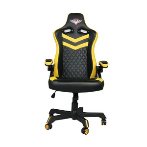 Foshan proveedor nuevo estilo de marco de Metal cómodo asiento de carreras de cuero de estilo OEM de carreras de silla mecedora