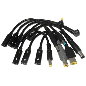 Convertitore spina adattatore PD Spoof USB tipo C femmina a 2.5x0.7mm 4.5x3.0mm 3.5x1.35mm connettore Jack di uscita cc per Laptop maschio