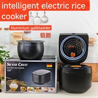 Autocuiseur Électrique Intelligent en Plastique 5L pour le Marché International avec Minuteur Préprogrammable, Cuisson Faible en Sucre et Protection Anti-Ébullition à Sec, Prises EU/UK