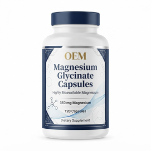 Cápsulas de Glicinato de Magnesio OEM ODM 350mg 120 Unidades a Granel Marca Privada - Product Image 1
