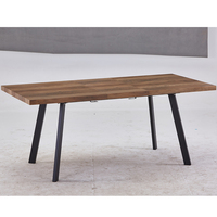 Ensemble de table de salle à manger en bois, meubles de salle à manger de bonne qualité, moderne, extensible, table de restaurant, nouveauté