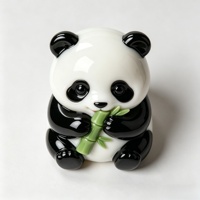 Sculptures de panda en bambou BZY, tailles personnalisables, styles extérieur ou bureau, statues en résine pour la décoration de la maison ou du jardin