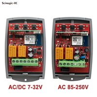 Récepteur universel 433 MHz 2 canaux pour porte de garage, prend en charge le code fixe et le code roulant, ouvre-porte intelligent WiFi avec application Tuya, Alexa, Google Home