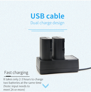 LP-E6 Bán Chạy Nhất Bộ Sạc Pin Sạc Nhanh Kép USB LCD Cho LP-E6 Canon Pin Máy Ảnh Kỹ Thuật Số FZ100 Sản Xuất Tại Nhà Máy - Product Image 6