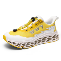 Zapatillas Deportivas para Hombre con Malla Impresa en 3D, Cordones, Entresuela de TPU, Diseño Hueco, Transpirables, Ligeras, con Amortiguación, para Caminar