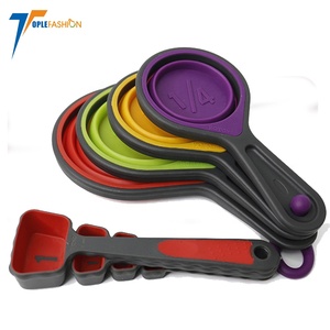 <span class=keywords><strong>Silicone</strong></span> ráp mềm đo ly và đo thìa đo lường cup <span class=keywords><strong>Set</strong></span> có thể điều chỉnh phụ kiện nhà bếp - Product Image 4