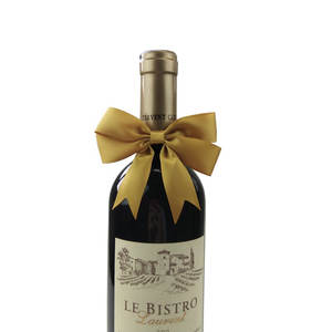 Pendure <span class=keywords><strong>Tag</strong></span> Vermelho Pré Feito Cetim Elástico Embalagem Cetim Fita Bow com Stretch Loop/venda quente Fita Flor para Jar - Product Image 3