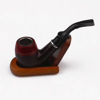 Pipes à tabac en bakélite en gros, pipes à fumer en résine plastique synthétique, design à surface craquelée, pipe Sherlock