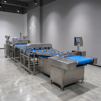 Nouvelle ligne de production de gâteaux dorés entièrement automatique, électrique, en acier inoxydable, 3000 pièces/h, 380V, pour boulangerie Dorayaki