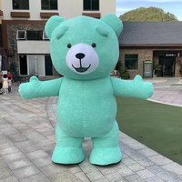 Efun-Mascotte d'ours gonflable de Ted, costume de mascotte de dessin animé d'ours gonflable pour adulte, costume de poupée, couvre-chef en peluche à vendre, 1 quantité minimale de commande