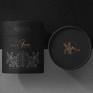 Emballage en tube de papier cylindrique en carton kraft premium pour le stockage de thé en vrac, thé aux herbes, thé aux fruits, thé aux fleurs - Product Image 2