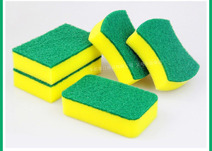 High-Density Dish Sponge Scrubber Kitchen Scouring Pad with 500%-750% Water Absorption Rectangle Shape Customized Color & Size - Product Image 5