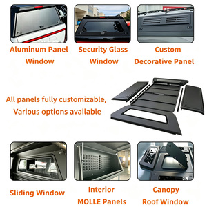 Capot rigide en aluminium RDX pour pick-up 4x4, compatible <span class=keywords><strong>Ford</strong></span> <span class=keywords><strong>Ranger</strong></span> <span class=keywords><strong>2018</strong></span>, type <span class=keywords><strong>Hard</strong></span> <span class=keywords><strong>Top</strong></span> Canopy <span class=keywords><strong>Ford</strong></span>+<span class=keywords><strong>ranger</strong></span>+truck+topper - Product Image 6