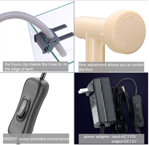 <span class=keywords><strong>Aquarium</strong></span> Elektrische Automatische Grindreiniger, 4 In 1 Slib Extractor Waterwisselaar Voor Aquaria, Dc 12V Veilige Spanning 18W - Product Image 3