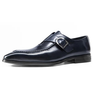 Chaussures habillées formelles de haute qualité pour hommes, en cuir véritable, style britannique - Product Image 6