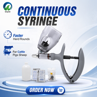 Seringue automatique vétérinaire, prix, 1 ml, 2 ml, 5 ml, seringue automatique vétérinaire en plastique avec porte-flacon