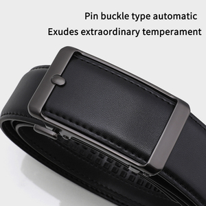 卸売プレミアムオールマッチ牛革ベルト メンズ 本革オートマチックラチェットベルト カジュアルビジネススタイル - Product Image 2