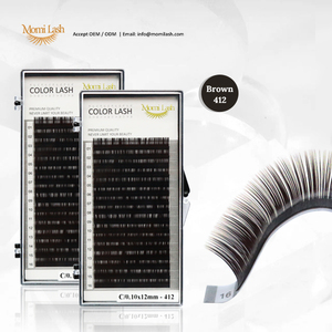 Extensiones de Pestañas Individuales Coreanas PBT Hechas a Mano, Modernas, Ligeras y Cómodas, de 4-20 mm de Longitud, para Realzar las Pestañas - Product Image 1