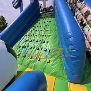 Commercial grade outdoor giant kids playground combo <b>bounce</b> house slide football bouncy <b>castle</b> aufblasbare fubball-hupfburg - Product Image 6