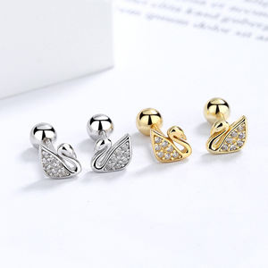 Женские серьги-гвоздики с серебристым 925 - Product Image 1