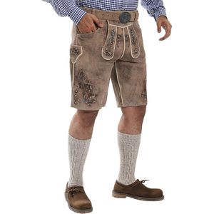 Chaussettes hautes personnalisées pour hommes, style Trachten, pour l'Oktoberfest et les célébrations bavaroises, mélange de laine marron - Product Image 3