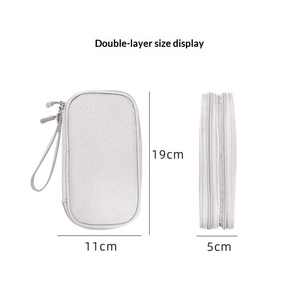 Sac de rangement pour câbles de données, étui de transport portable étanche, sac de rangement, sac organisateur de voyage pour câbles, cordons, chargeurs USB - Product Image 3