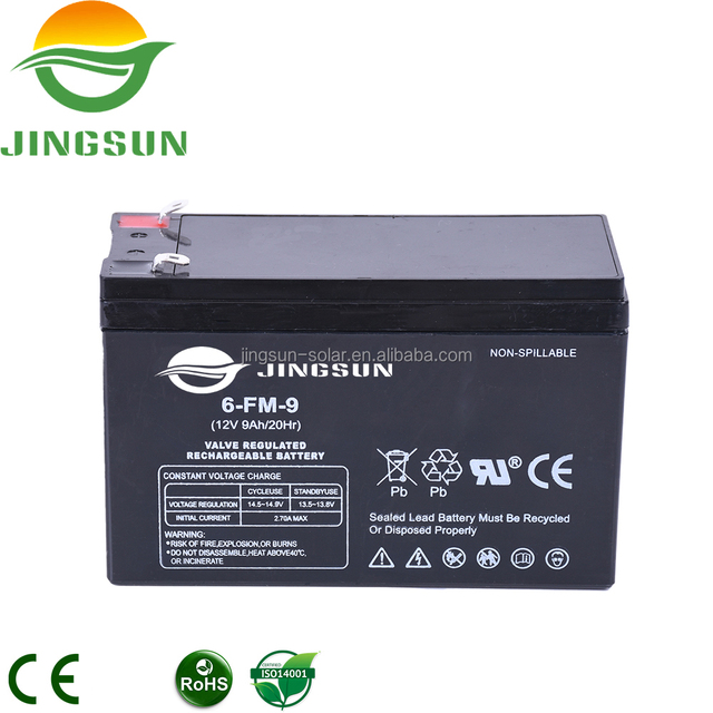 Hot Sale Jingsun High Quality Solar Battery Lead Acid Agm Gel 12v 9ah Energy Storage Battery Cheap Price