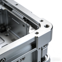 Boîtier en alliage d'aluminium de grande taille pour robot, usinage CNC de haute précision, perçage par interpolation, sans MOQ