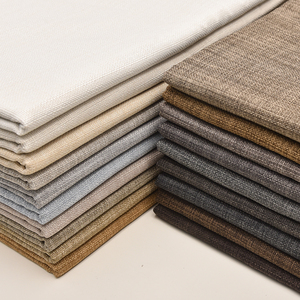 Tissu de canapé en lin uni haut de gamme couleur unie, nappe en lin grossier, sac en coton et lin doux et résistant, technique de tissage pour garçons - Product Image 1