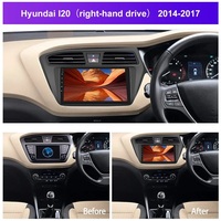 Autoradio 9 pouces Carplay Android Auto pour Hyundai I20 Rhd 2014-2017 Conduite à droite IPS Écran tactile Lecteur de voiture
