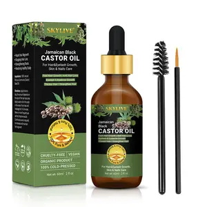 Wholesale Suppliers Hair Treatment Oil Bulk Pure Natural Organic Jamaican Black Castor Oil for Eye Lash Hair Growth