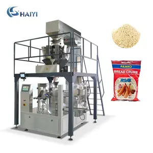 Otomatik ısı mühür 1 kg premade PE plastik torba tartı panko paketleme makinesi ekmek kırıntıları için